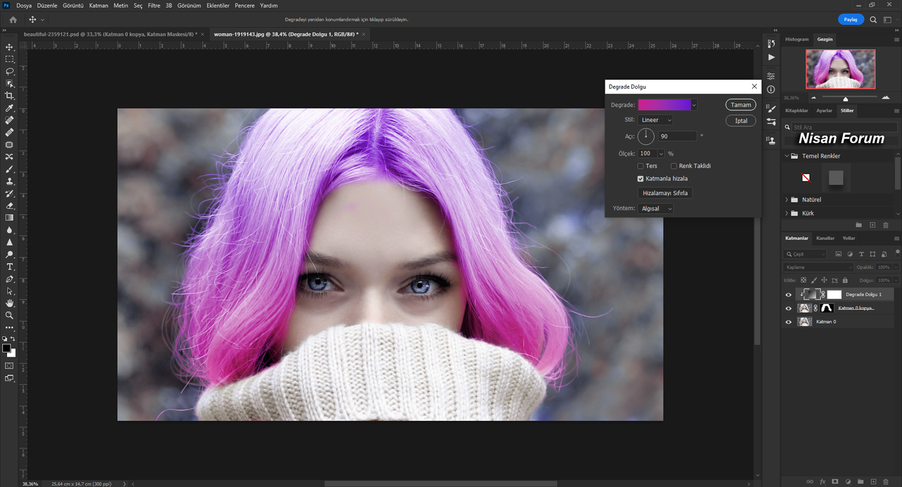 Photoshop ile Havalı Rengarenk Saçlar-16.png